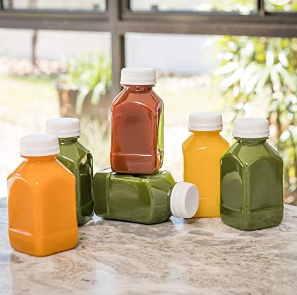 8 oz Square Plastic Juice Bottles - photo 2