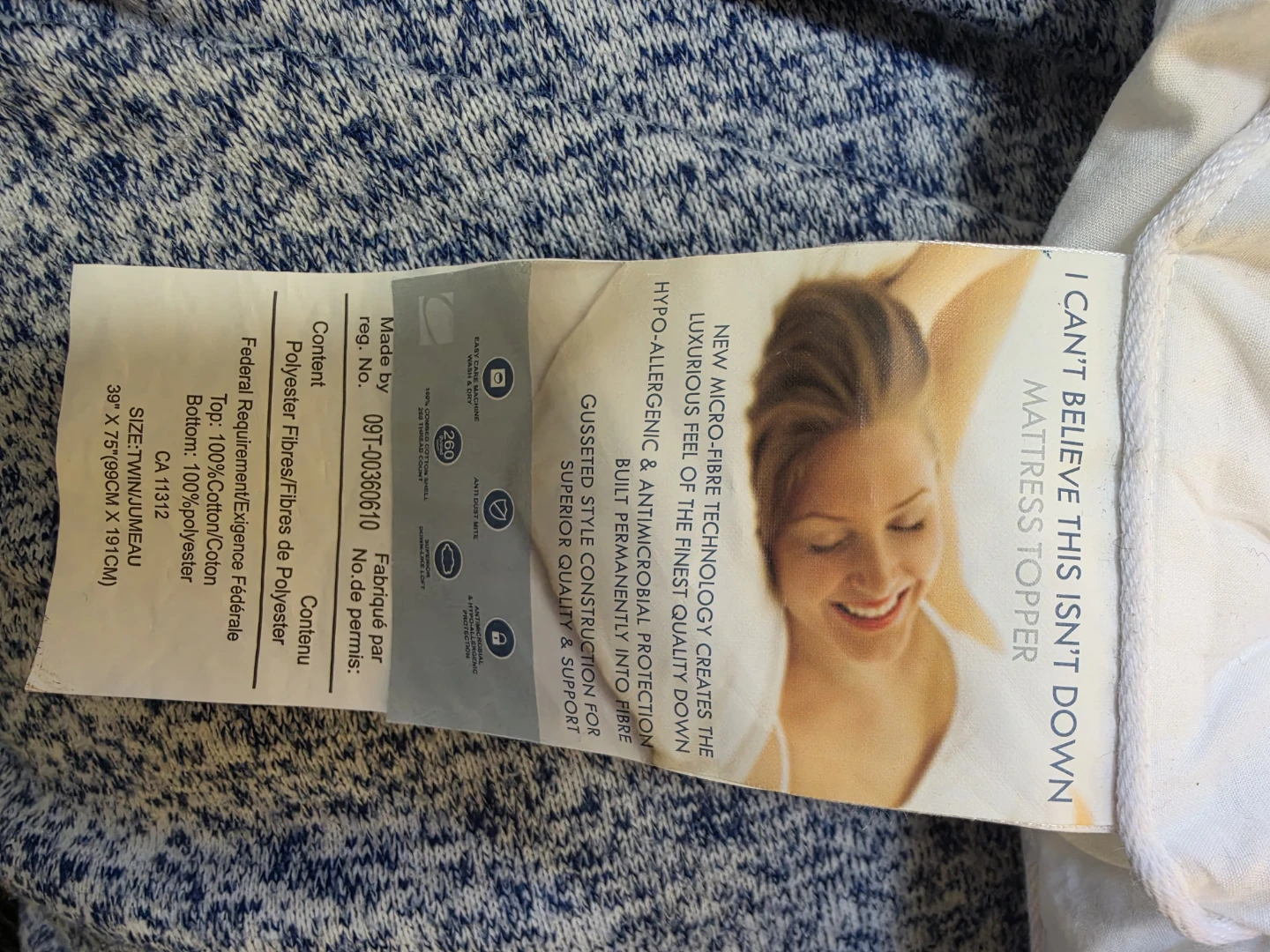 Mattress Topper - Twin - photo 3