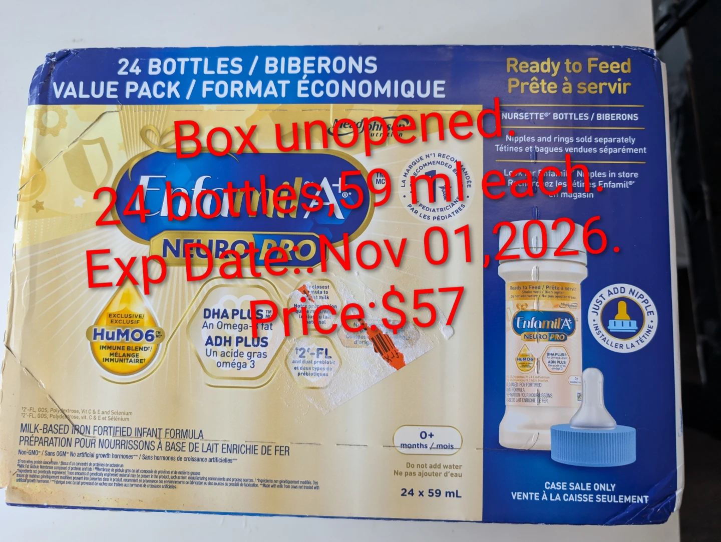 Enfamil A+ Neuro Pro Ready to Feed Infant Formula- New
