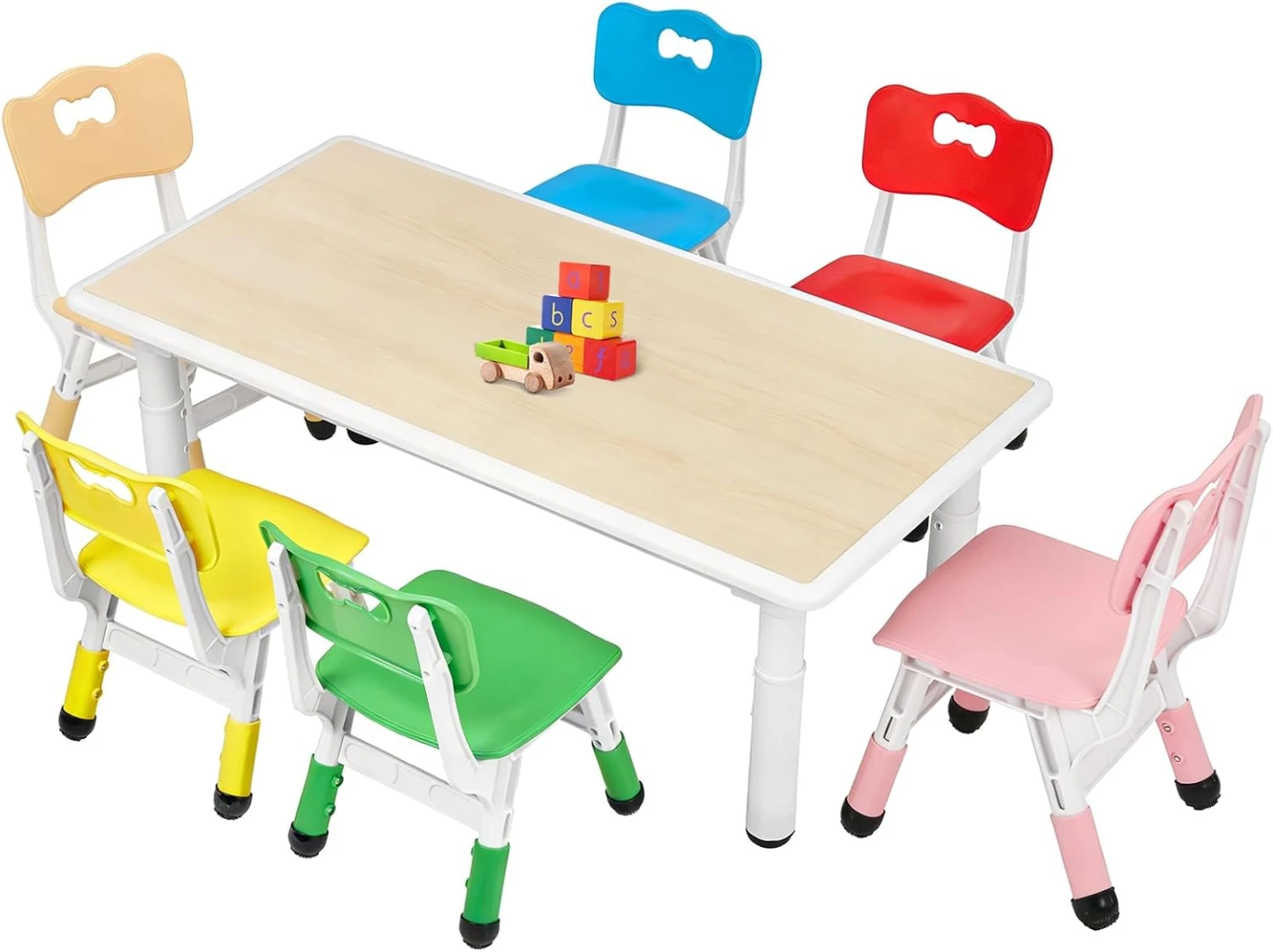 BNIB - FUNLIO Kids Table and 6 Chairs Set