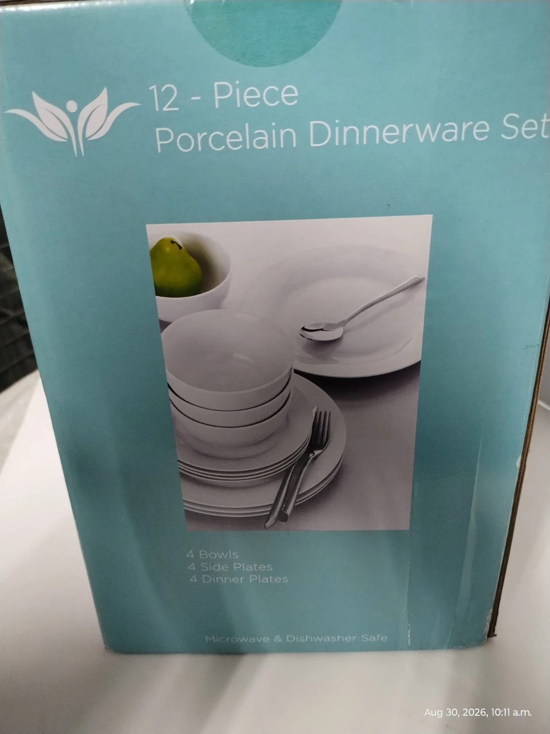🍽️  12-Piece Porcelain Dinnerware Set — New in Box - photo 4