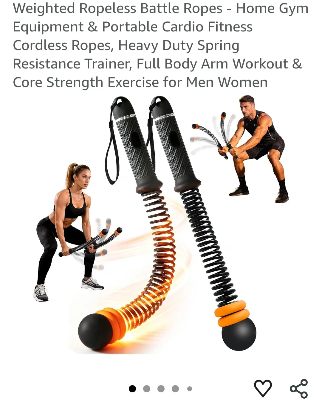 Indoor Fitness Cordless Battle Rope