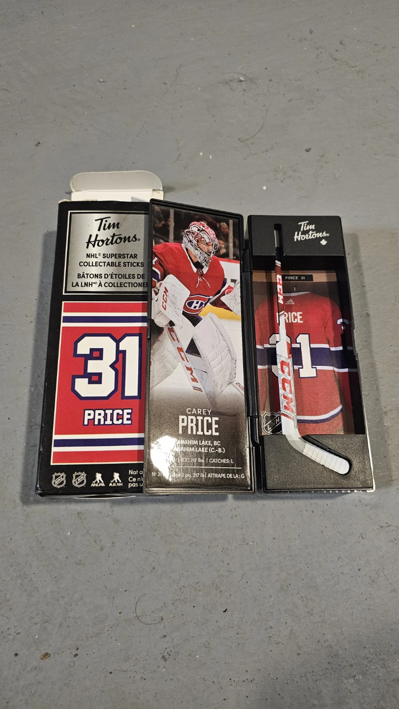 Tim Hortons NHL Superstar Collectable Stick - Carey Price
