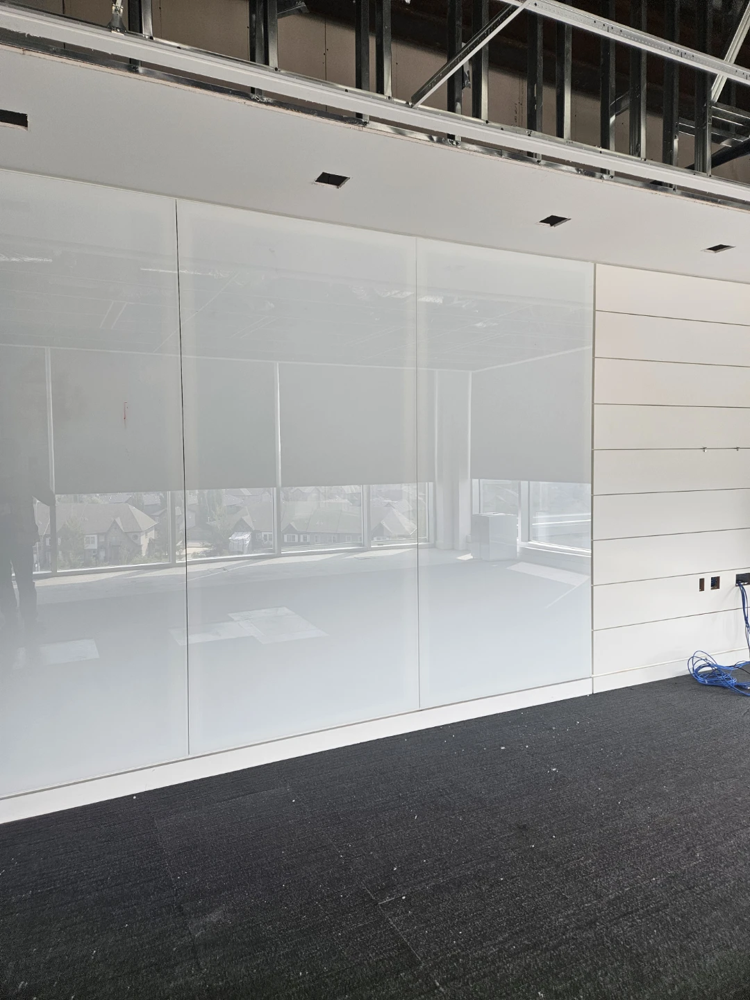 Magnetic glass dry erase board