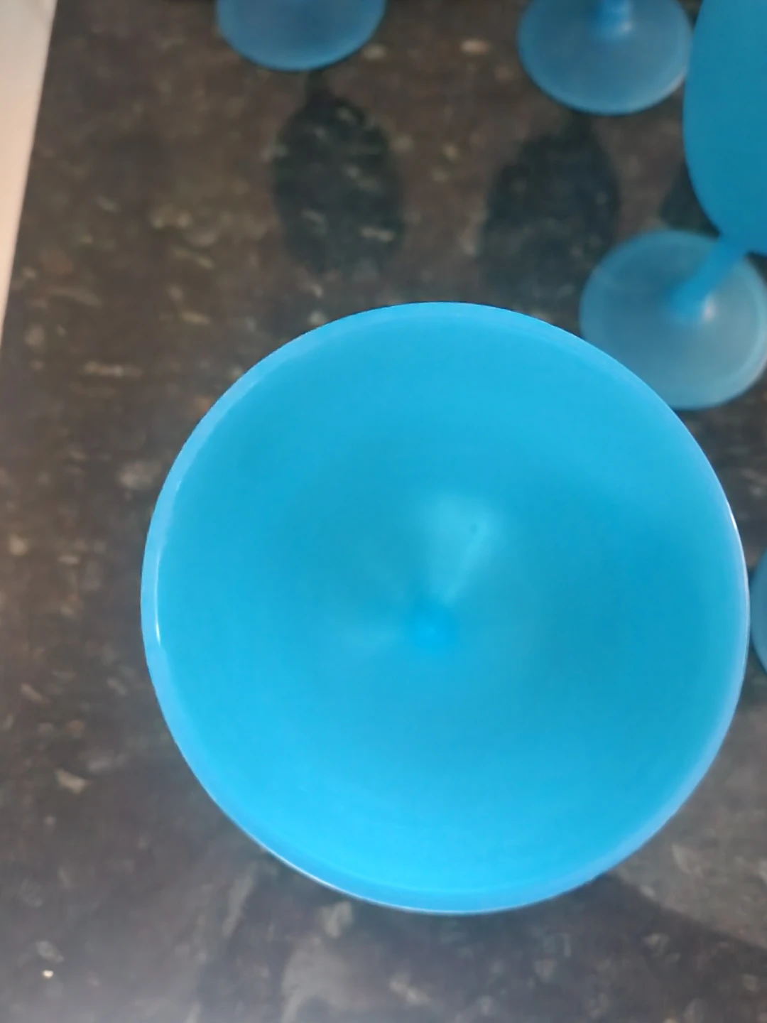 Set of 11 Blue Plastic Wine Glasses - photo 4