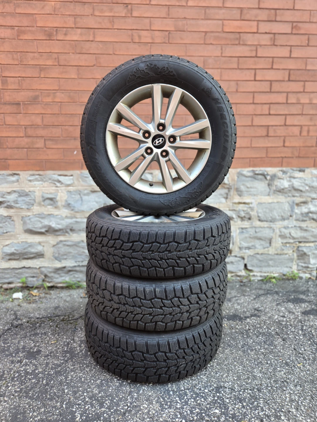 Winter Tires - Hercules Avalanche on 17" Rims (Barely Used)