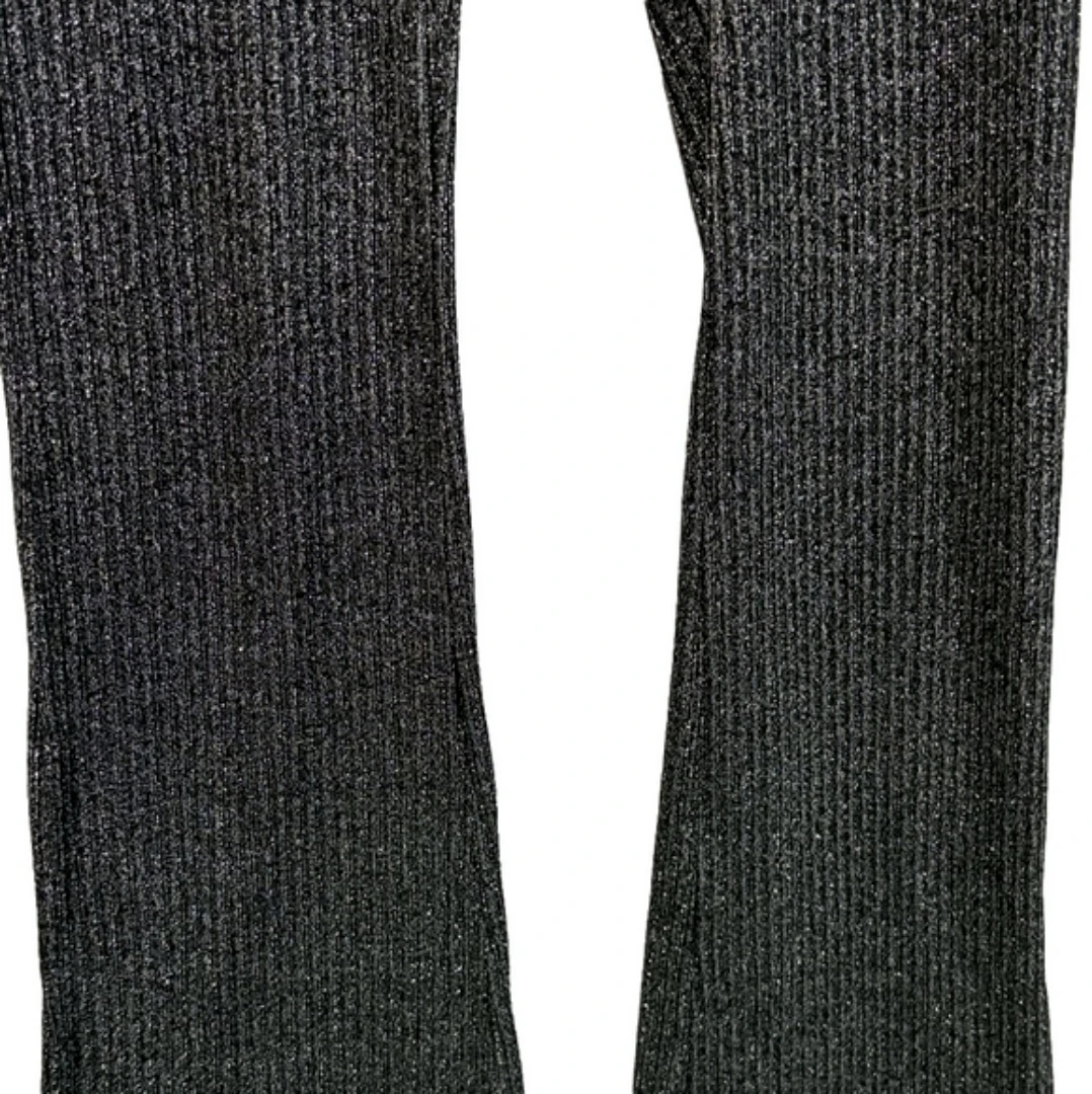 Zara Sparkly Ribbed Flare Pants size M - photo 4