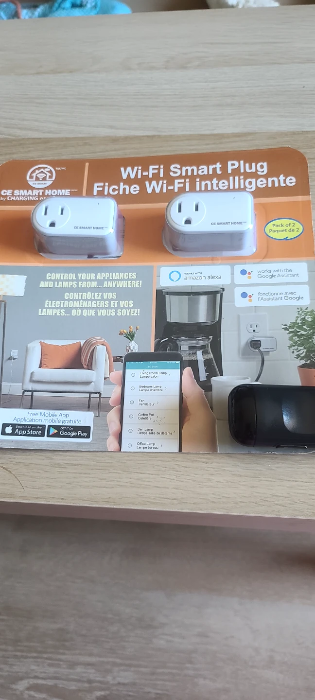 CE Smart Home Wi-Fi Smart Plugs (2 Pack)