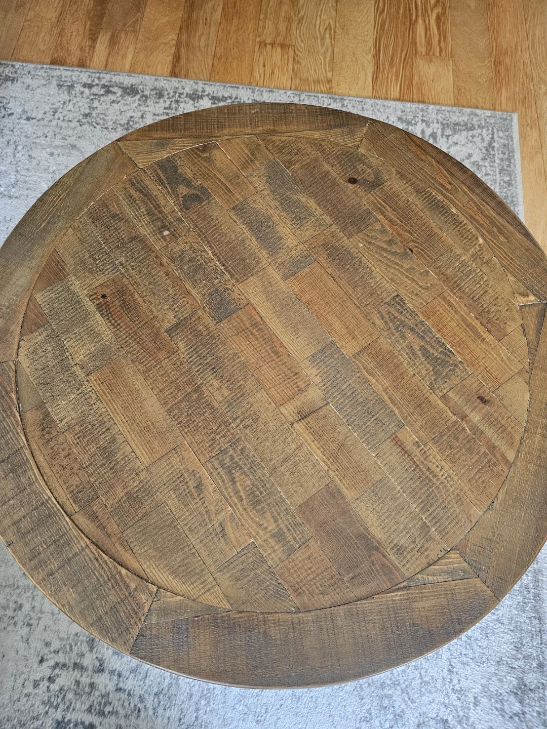 Coffee Table - Espresso Wood With Black Metal Frame - photo 4
