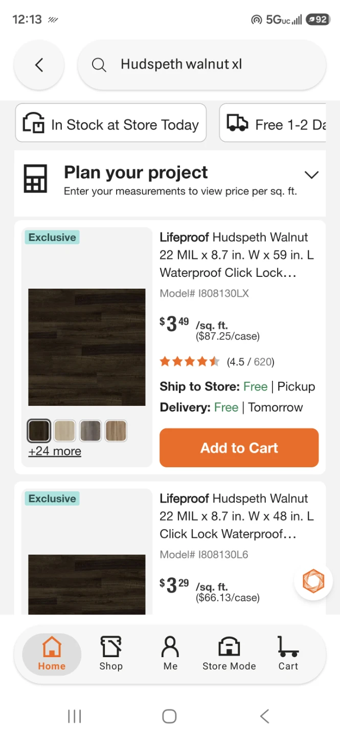 Hudspeth Maple oak XL Lifeproof 22 MIL Flooring