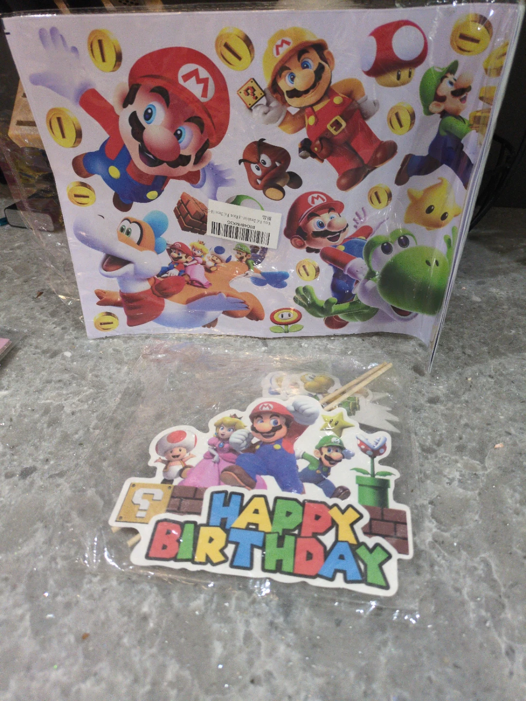 Super Mario Birthday Party Supplies Set - photo 4