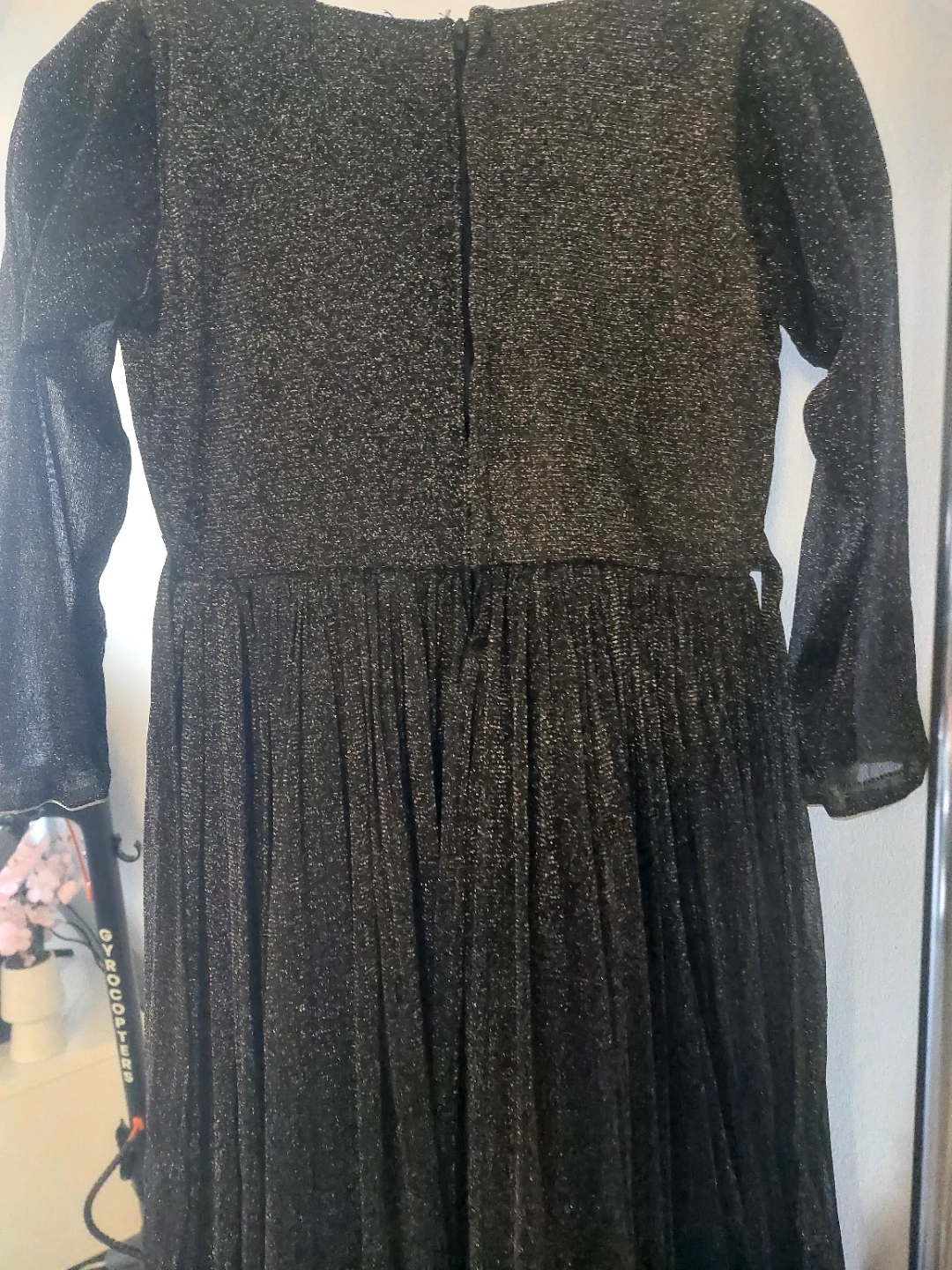 Girls Sparkly Black Dress - photo 2