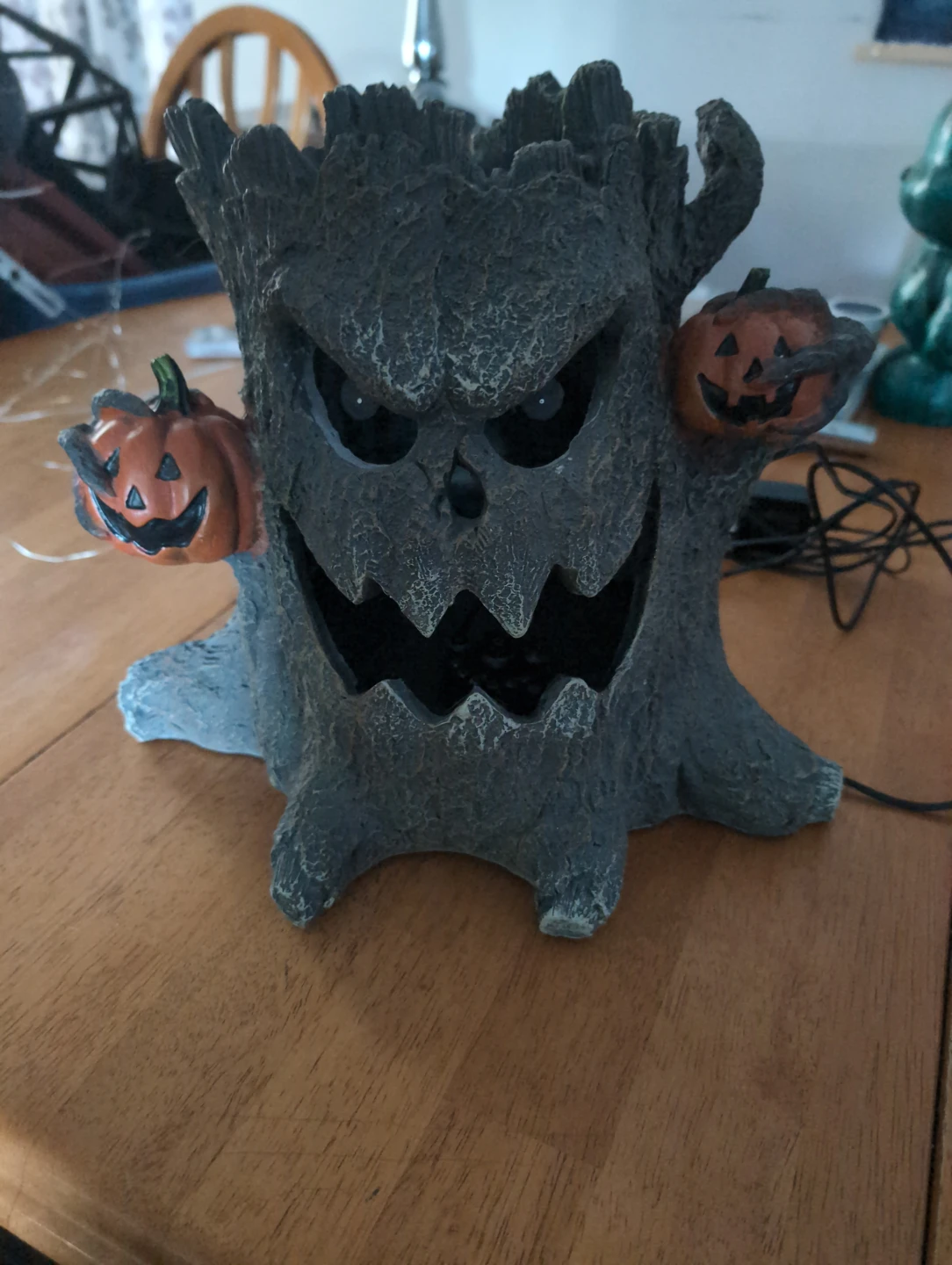 Halloween Tree with Pumpkins Light-Up Decor - photo 4