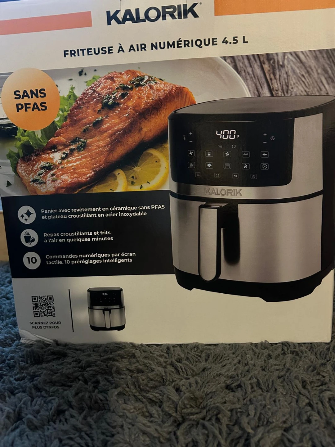 Kalorik 5-Quart Digital Air Fryer never used - photo 2
