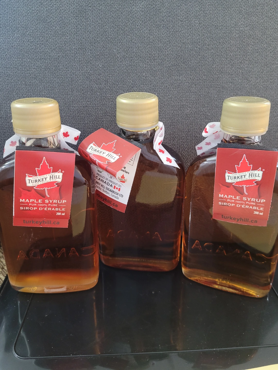 Turkey Hill Maple Syrup - 3 x 200ml Bottles $10 each