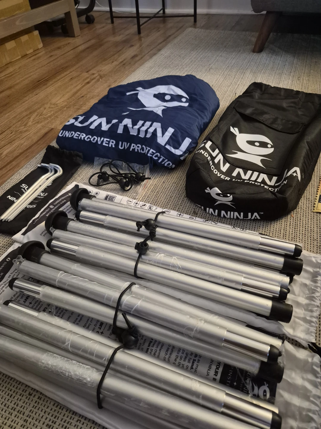 Sun Ninja Undercover 7x7ft Beach Tent Poles - photo 3
