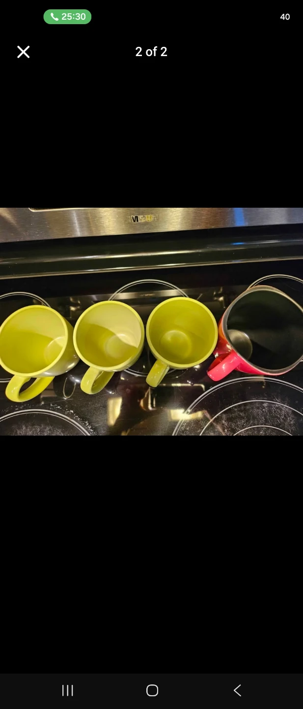 MOVING SALE - Set of 4 Colourful Mugs - photo 2