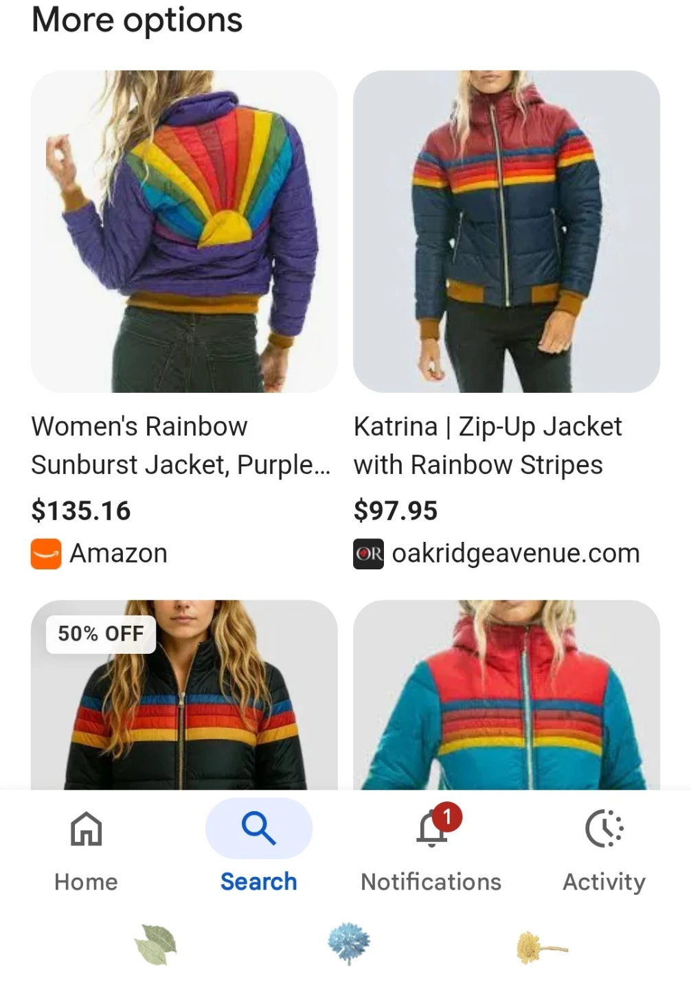 A/H Atop Handcraft Puffer Jacket with Rainbow Detail - XL - photo 5