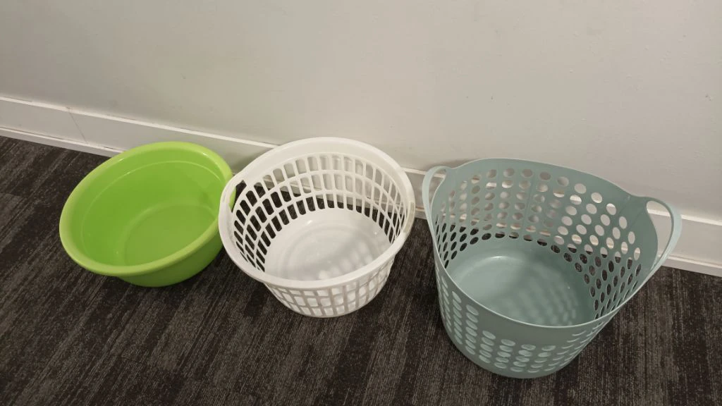Set of 3 Laundry Baskets and Bowls - photo 2
