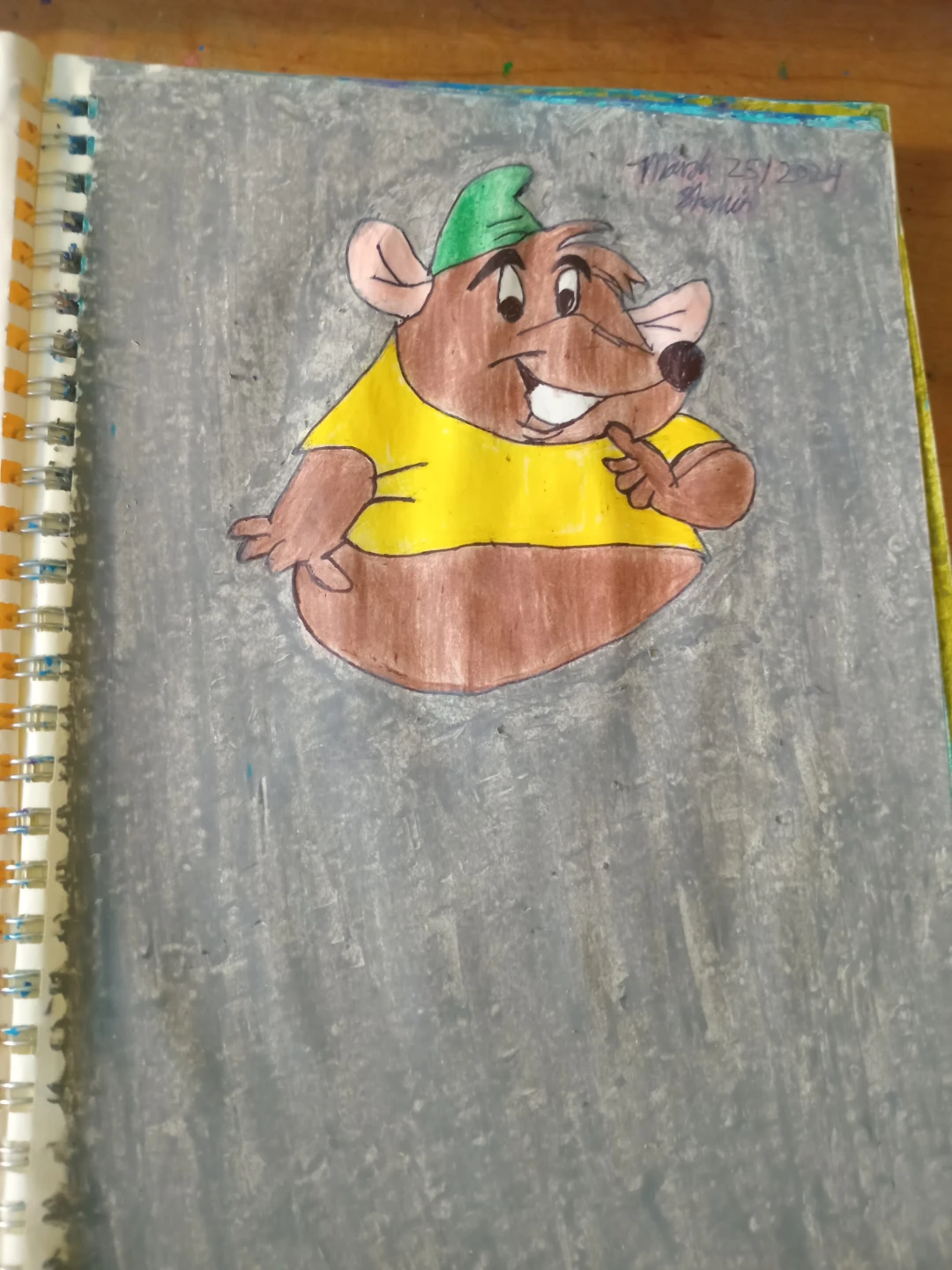 BROWN MOUSE DRAWING BY CUSTOM ARTIST SHERWIN - photo 2