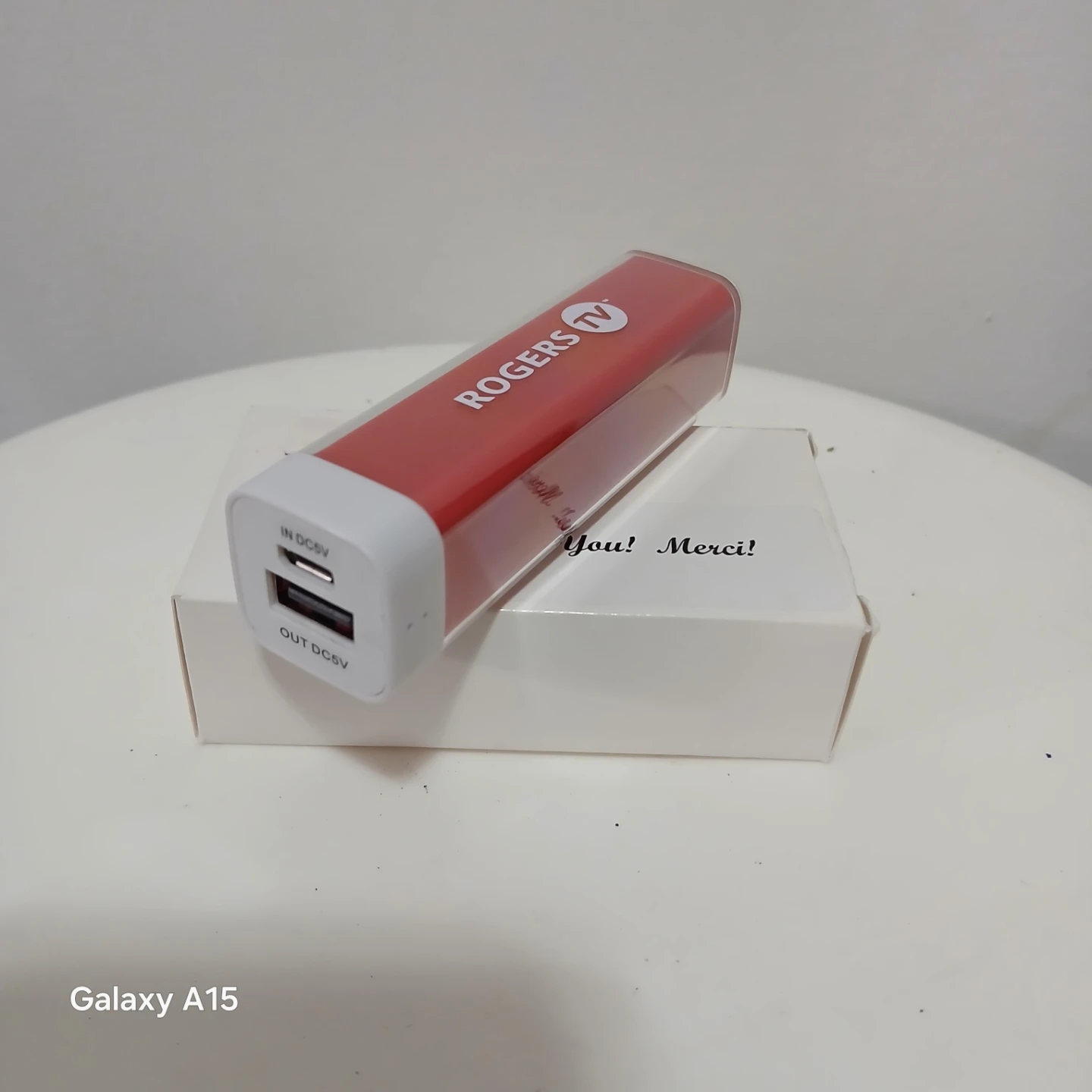 Mocing sale - Rogers TV Red Portable Power Bank