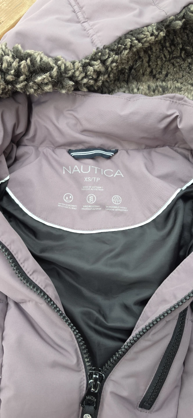 Nautica Puffer Winter Coat Lilac XS/TP - photo 3