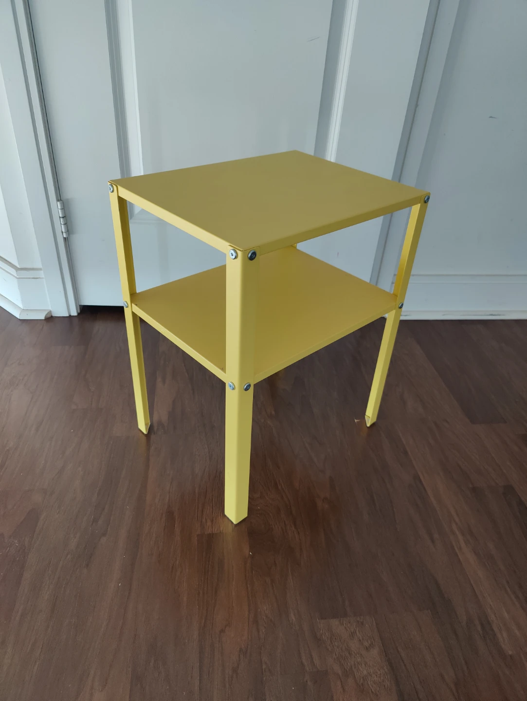 Yellow 2-Tier Side Table