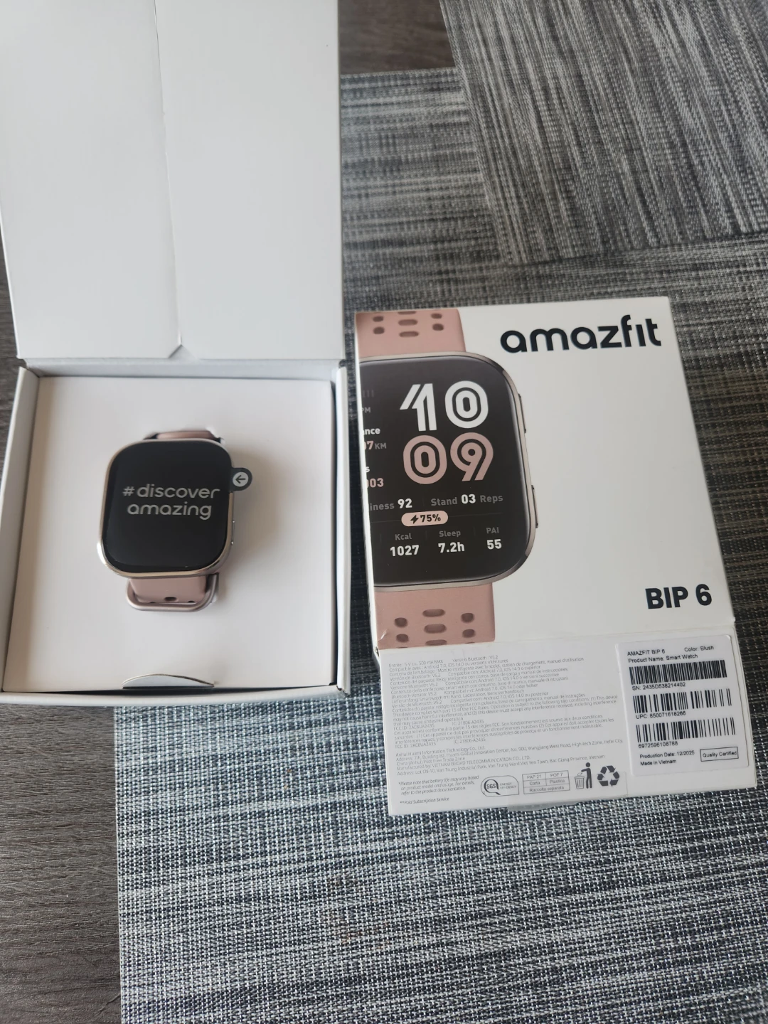 Amazfit Bip 6 Smartwatch - Blush