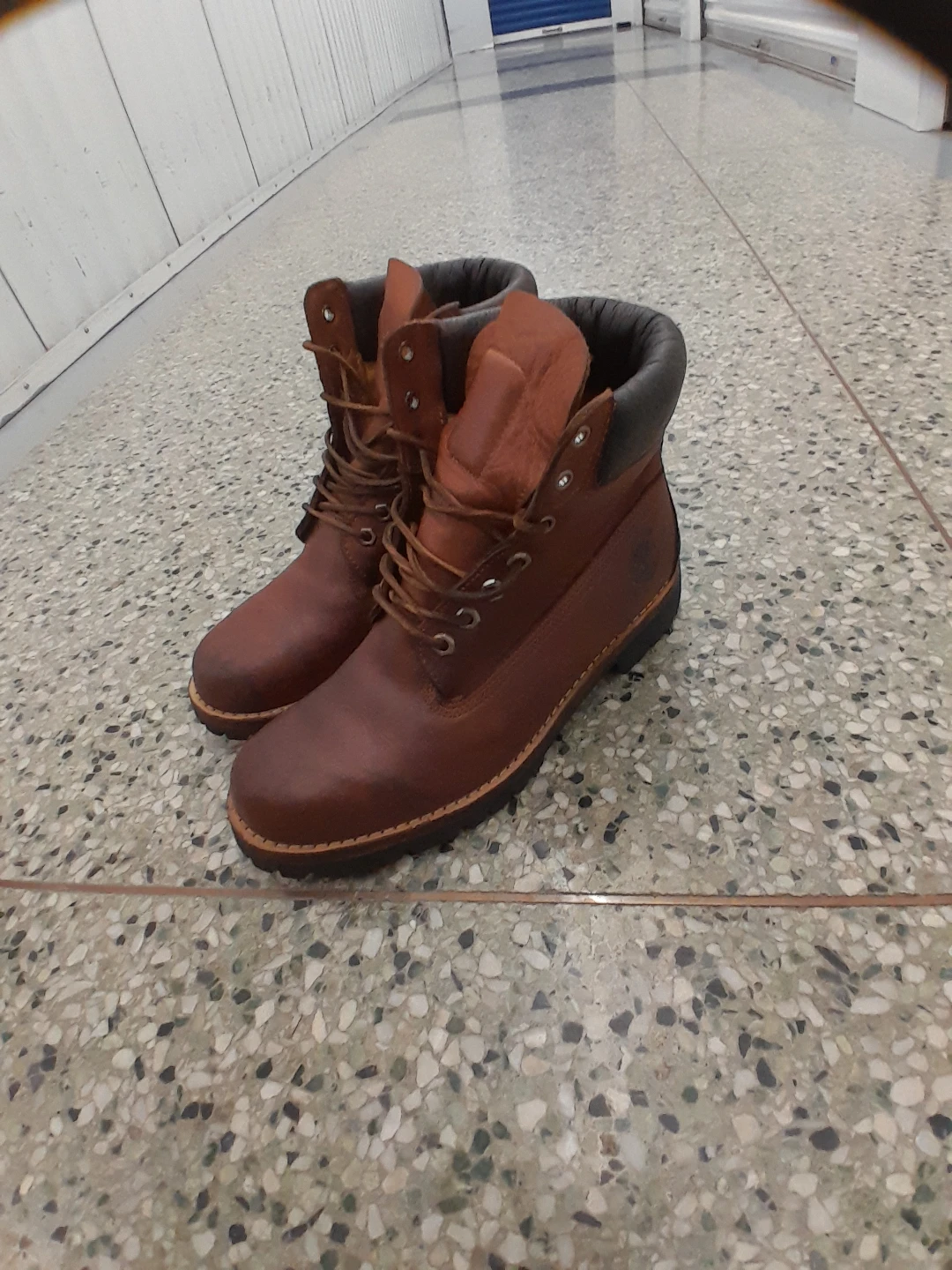 Timberland Brown Leather Boots Men's Size 10 - photo 5