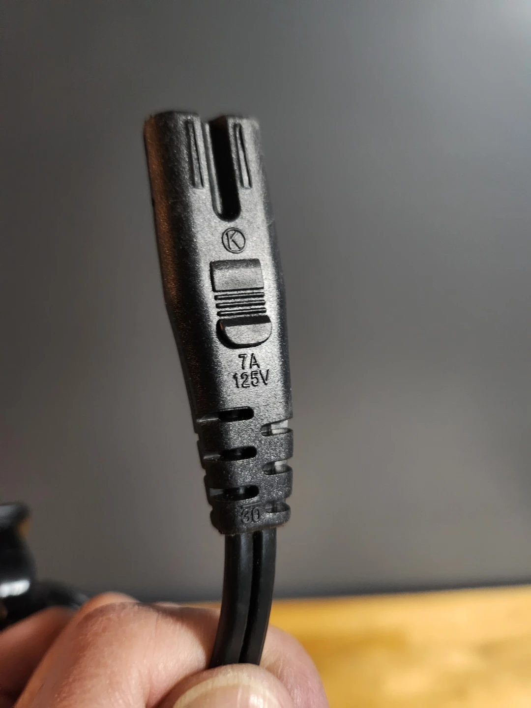 2-Prong Non-Polarized Replacement Power Cord 5ft - photo 3