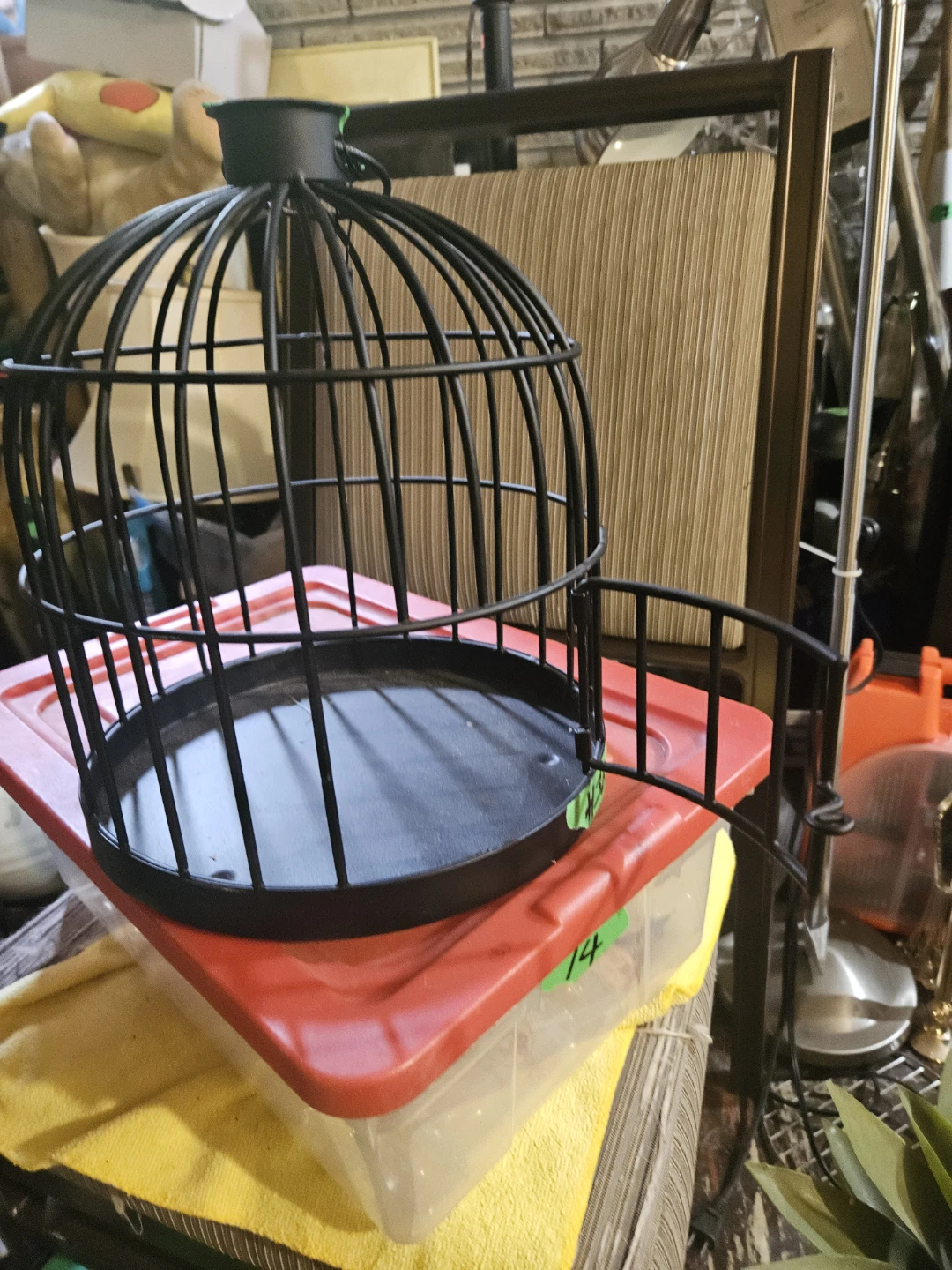 Black Metal Decorative Bird Cage - photo 4