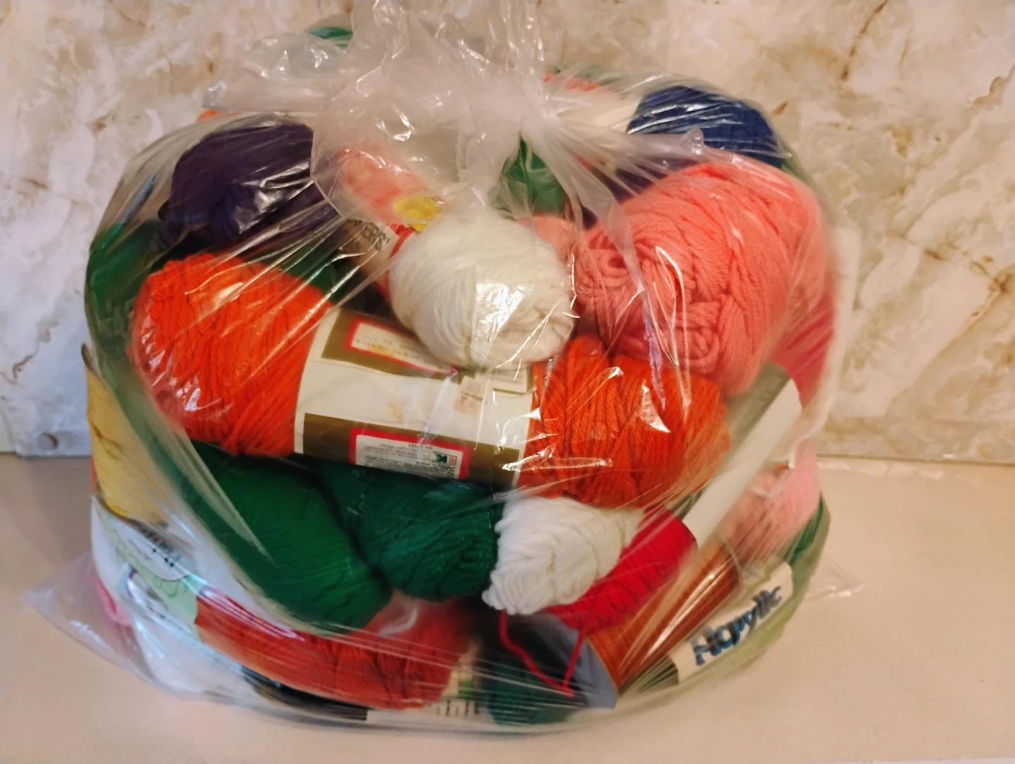 BIG BAG OF YARN (VARIOUS COLORS) - photo 2