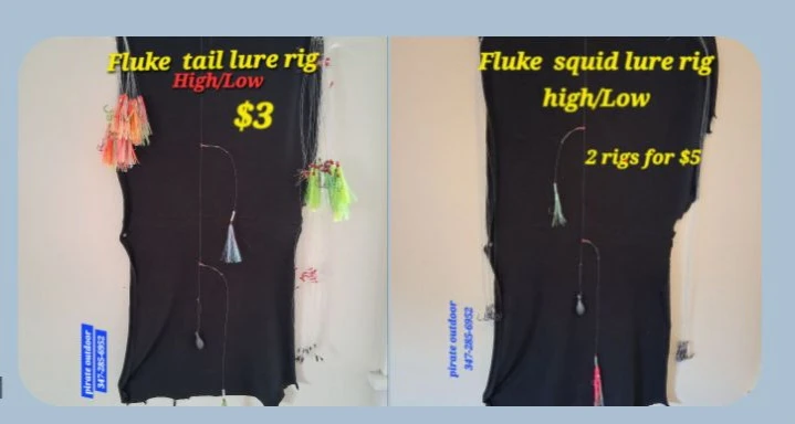 Fluke Tail Lure Rig and Squid Lure Rig Fishing Tackle