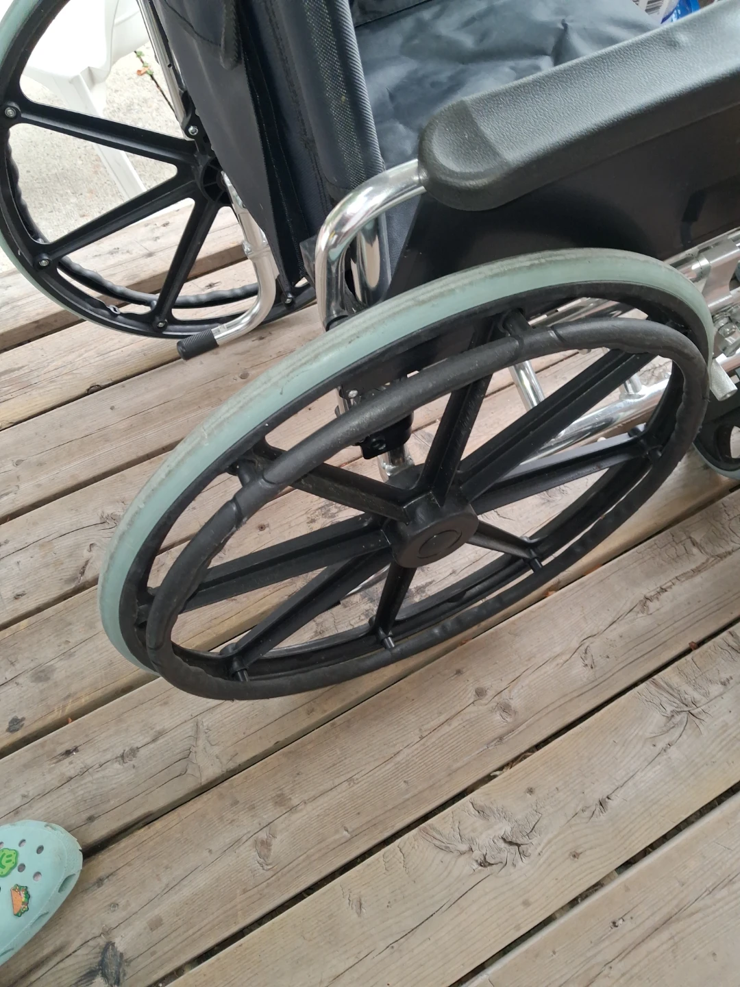 Black Folding Wheelchair - photo 3