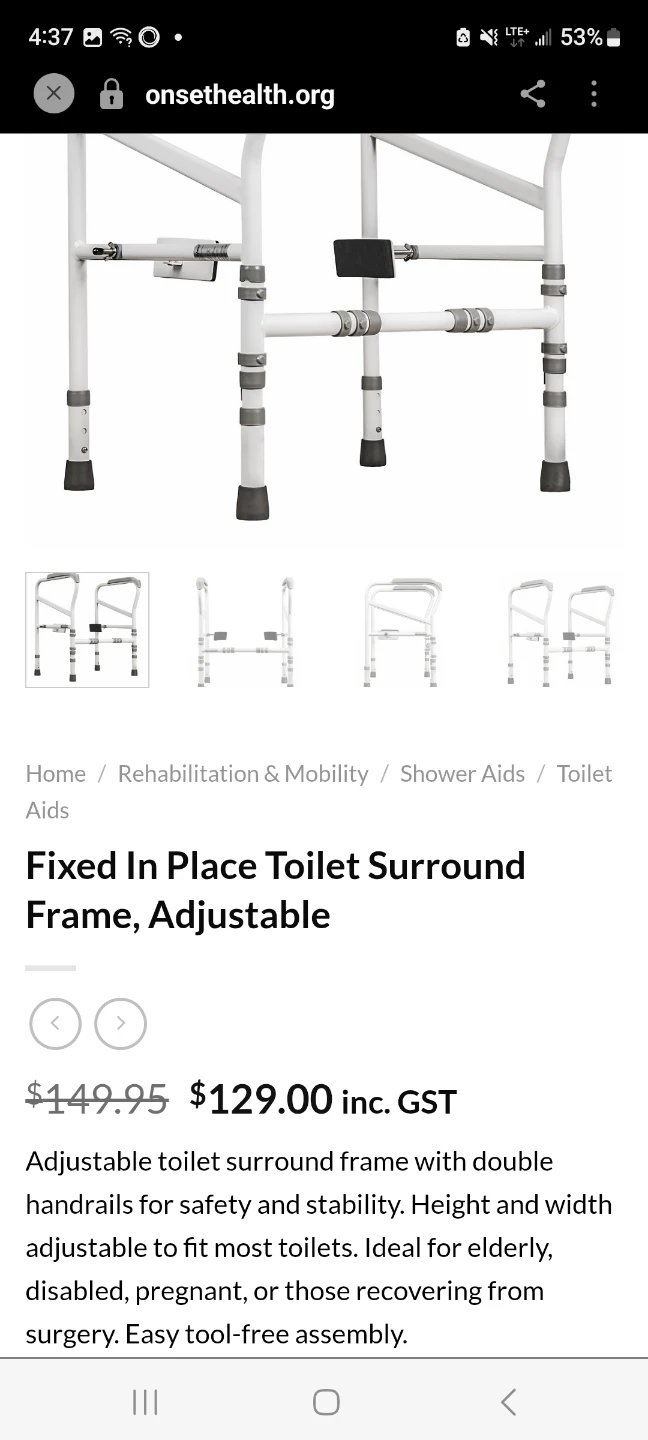 TOILET ASSIST RAIL-FOLDS - photo 3