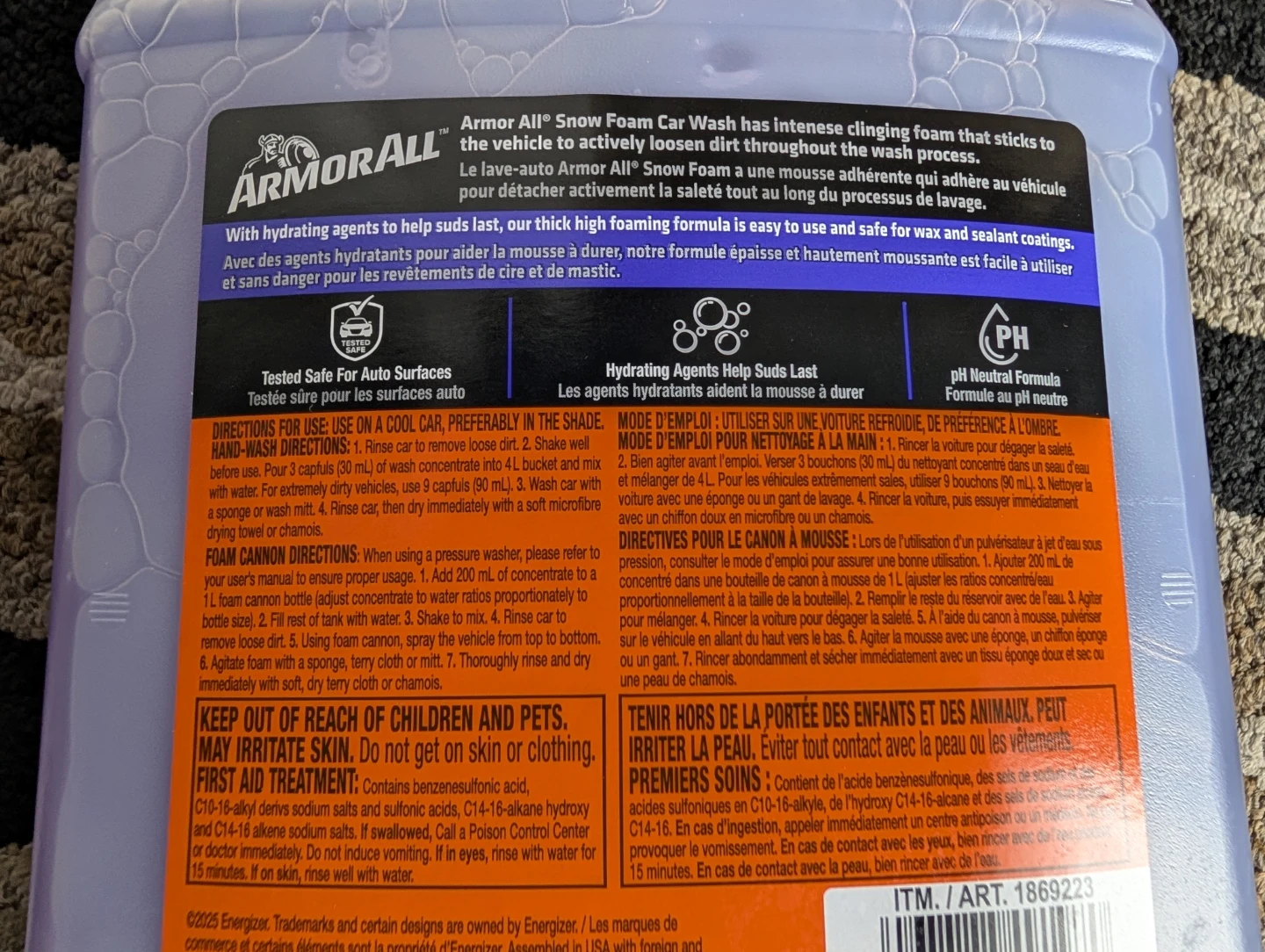 NIB - Armor All Snow Foam Car Wash - 3.78 L - photo 4