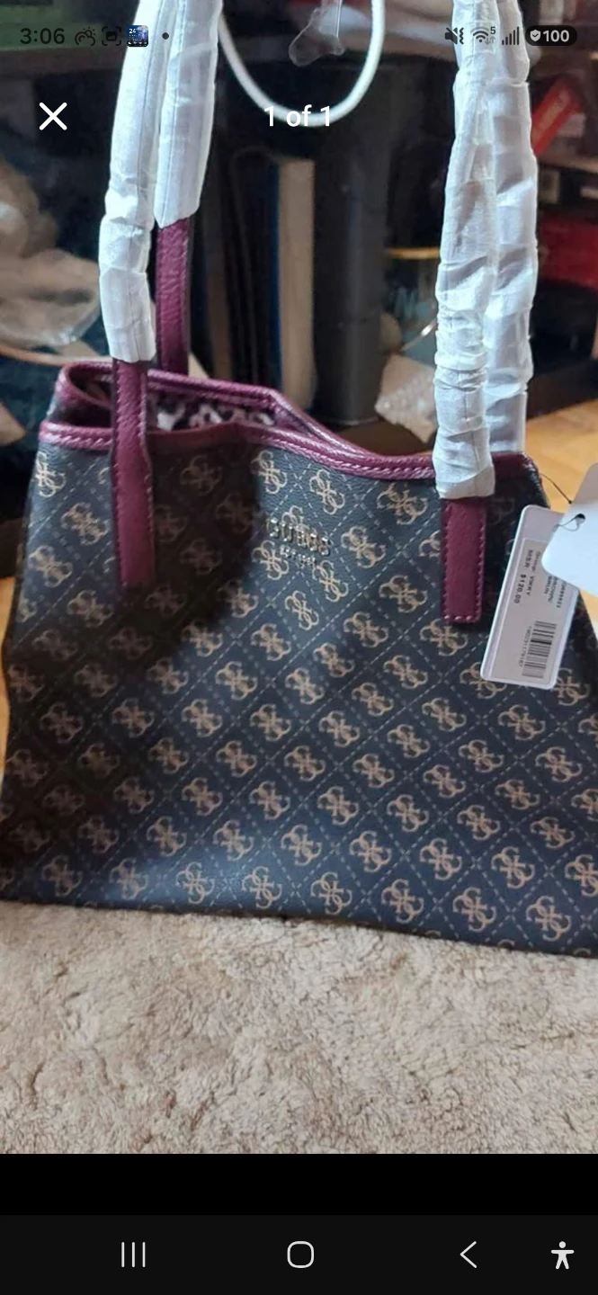 Guess Tote Bag - Brown