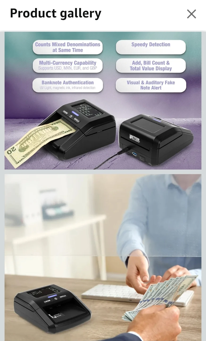 Multi-Currency Banknote Detector and Bill Counter - photo 5