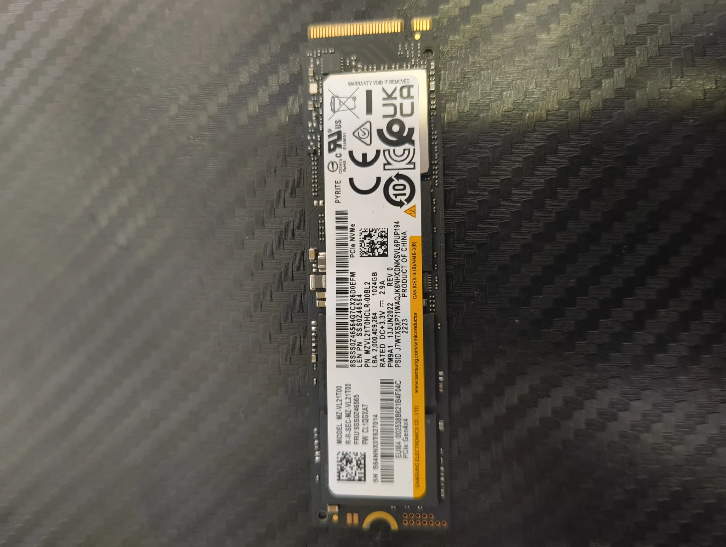 1tb nvme Samsung gen4