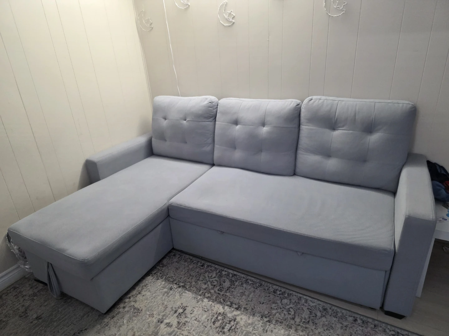 Grey Sectional Sofa Bed - photo 3