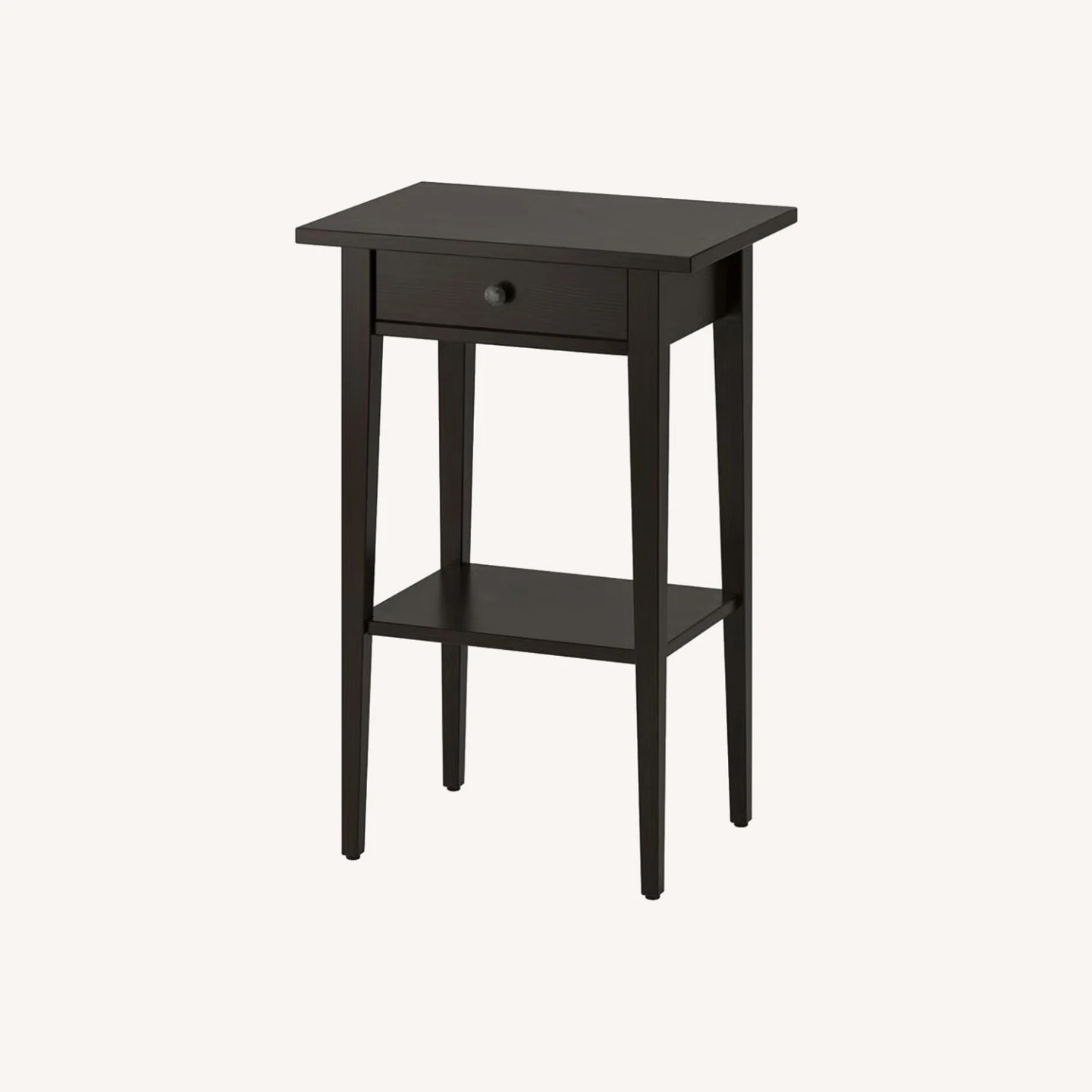 IKEA Hemnes Nightstand Side Table, Black Brown