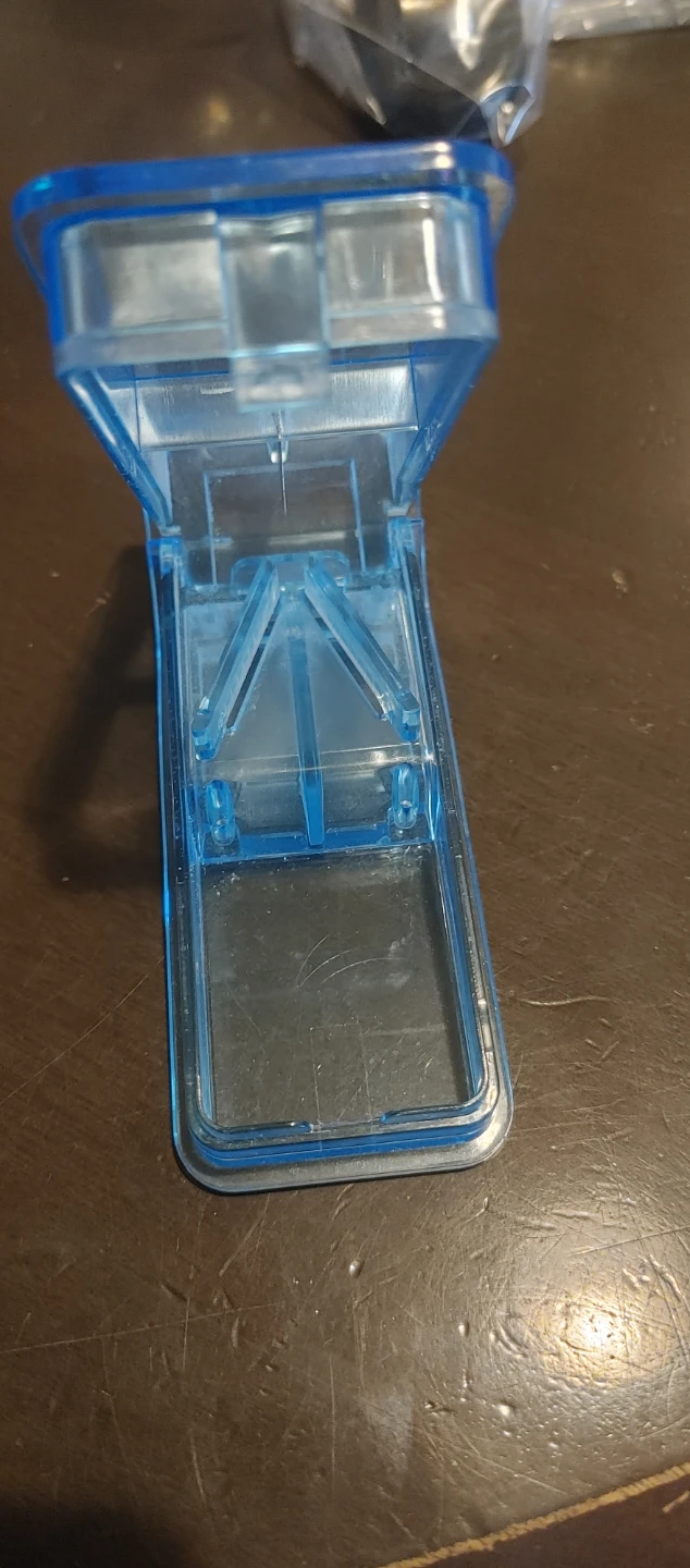 Blue Plastic Pill Cutter