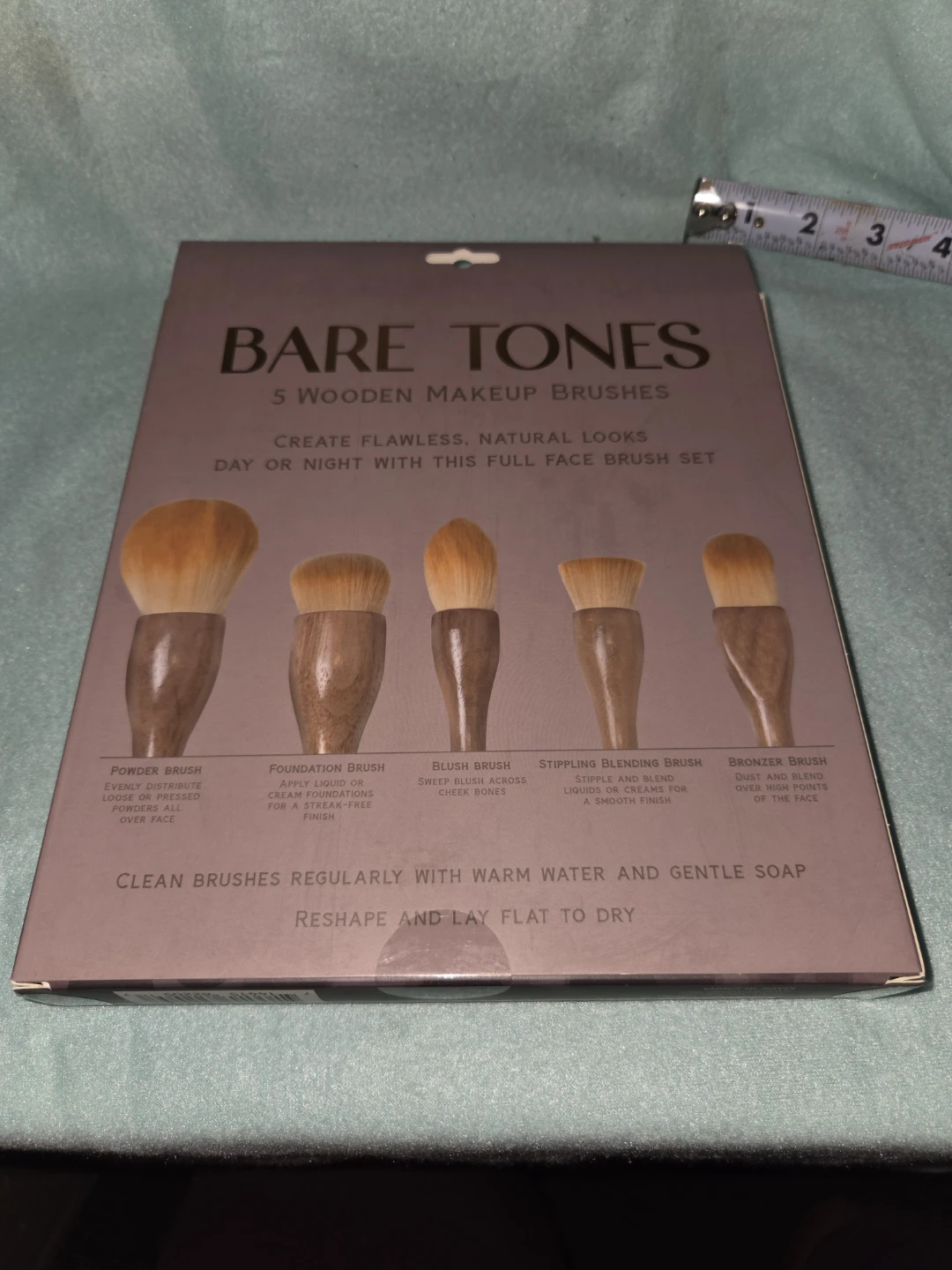 Bare Tones 5 Piece Wooden Makeup Brush Set - photo 3