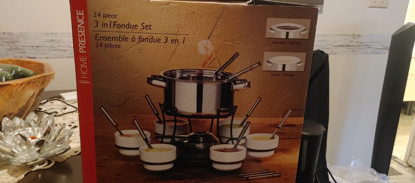 Home Presence 24 pc 3-in-1 Fondue Set