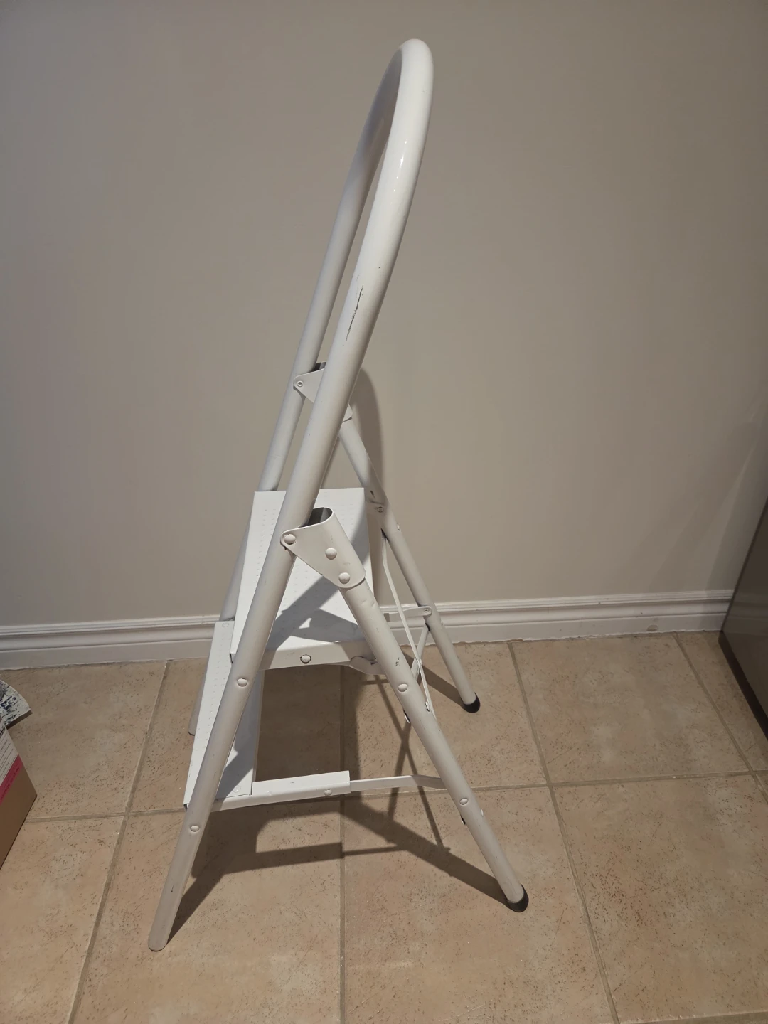 White 2-Step Folding Step Stool - photo 3