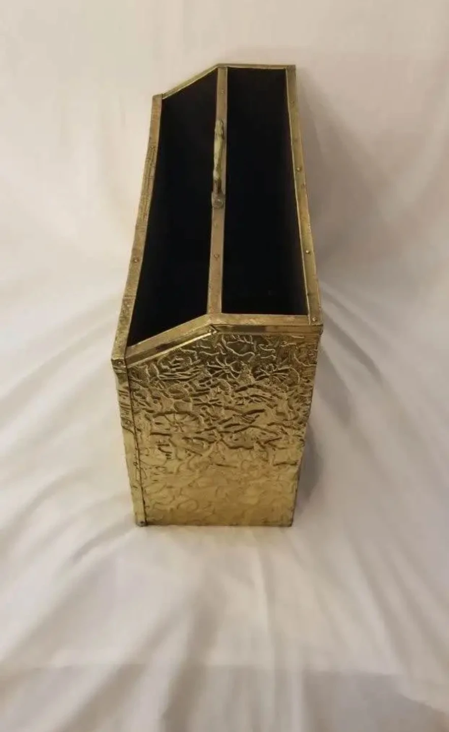 Vintage Brass Decorative Magazine Holder - photo 3