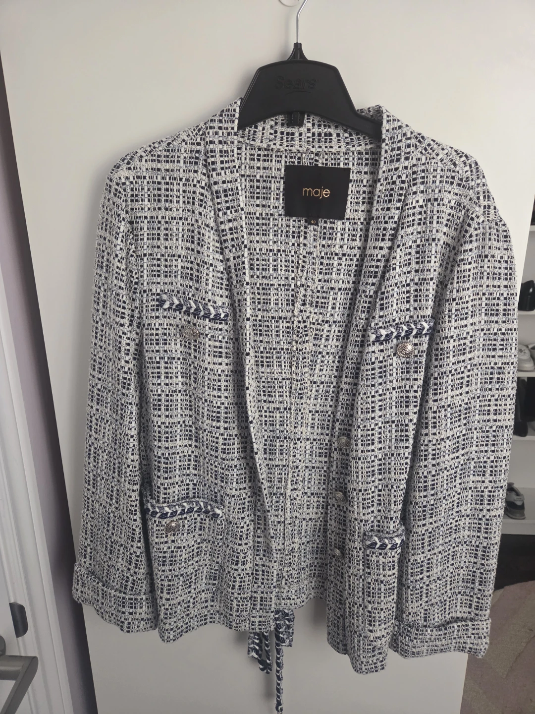 Maje Vetrole Tweed Blazer