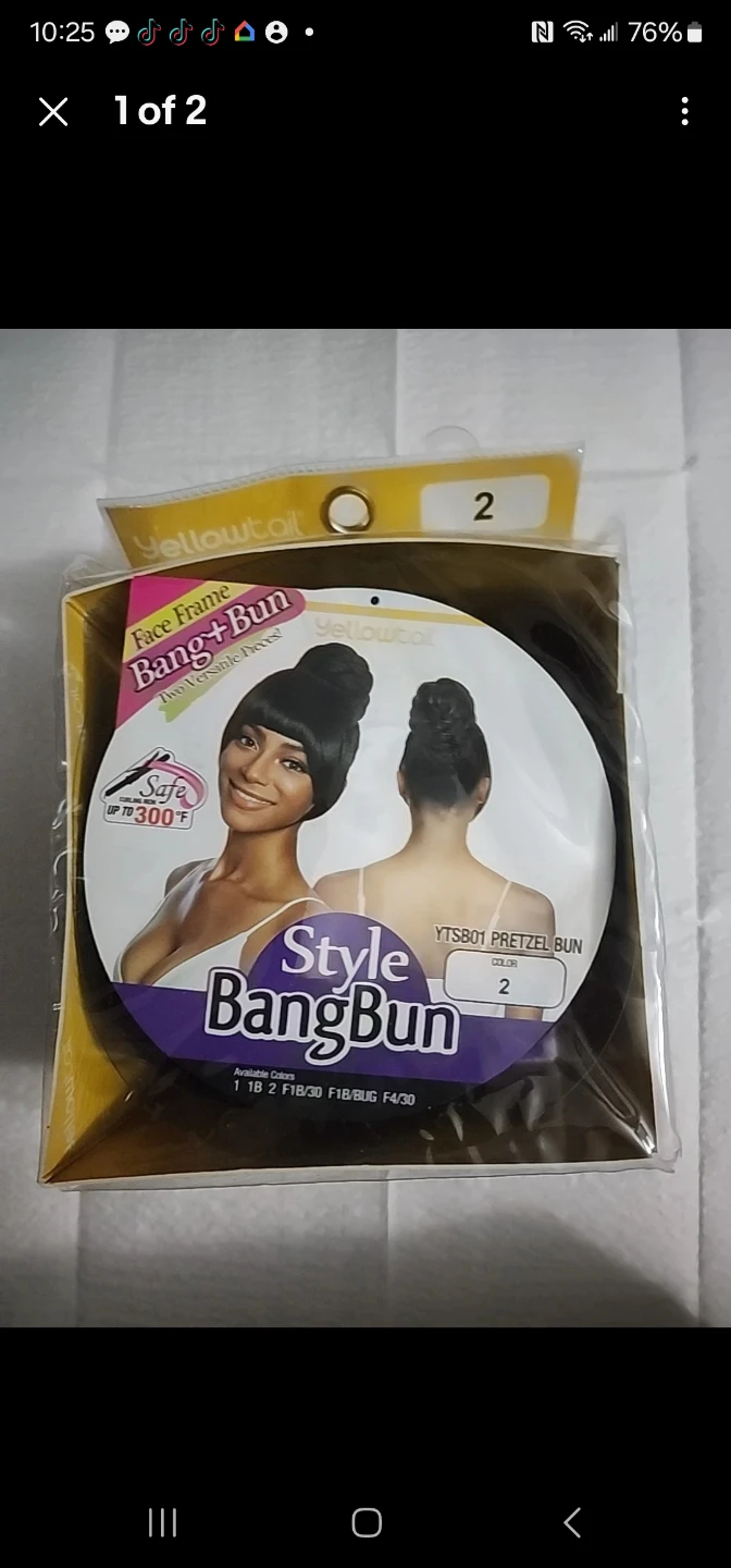 Yellowtail Style Bang+Bun Hair Piece
