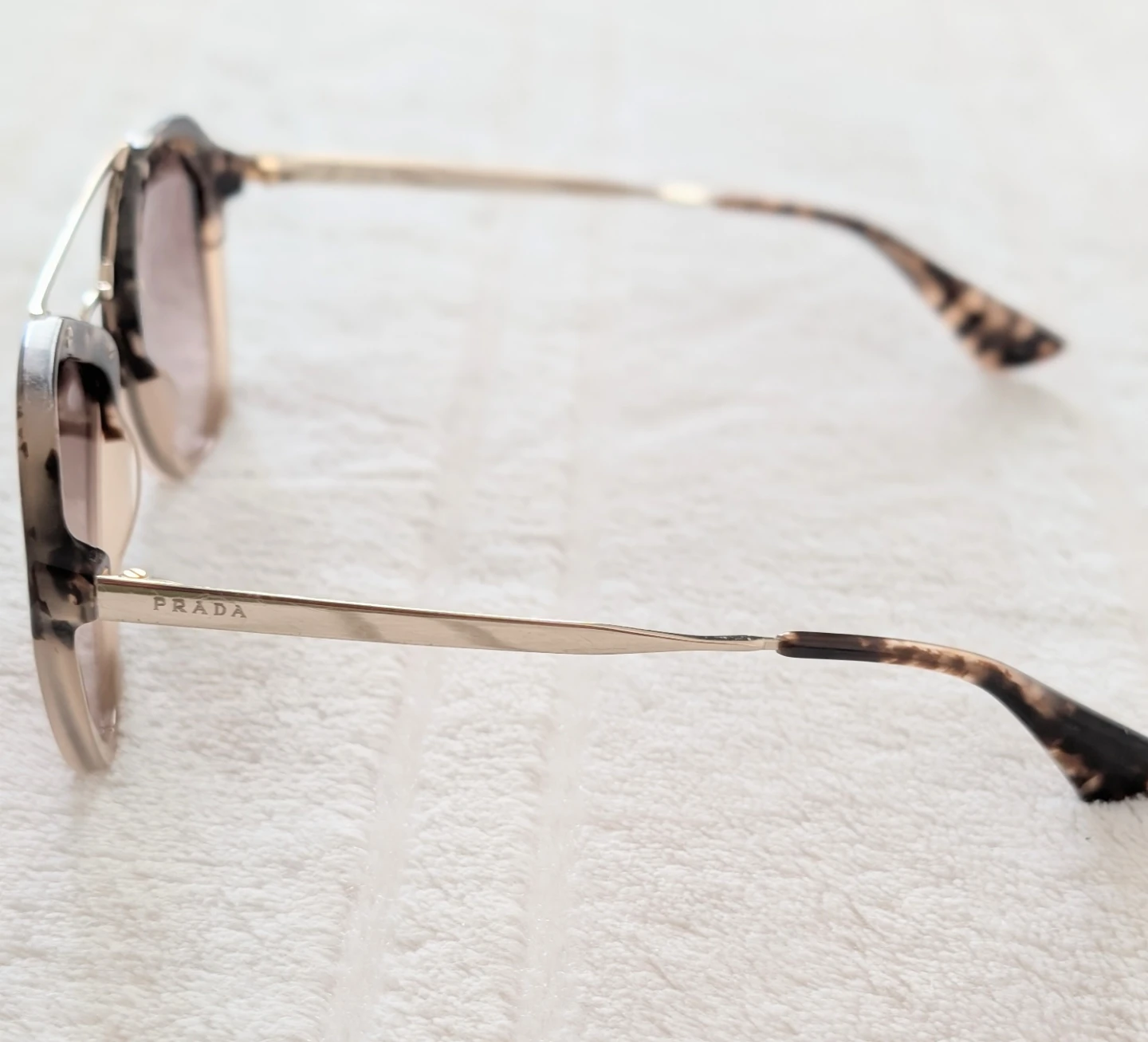 Prada Brown/Beige Acetate SPR12Q Gradient Cat Eye Sunglasses - photo 2