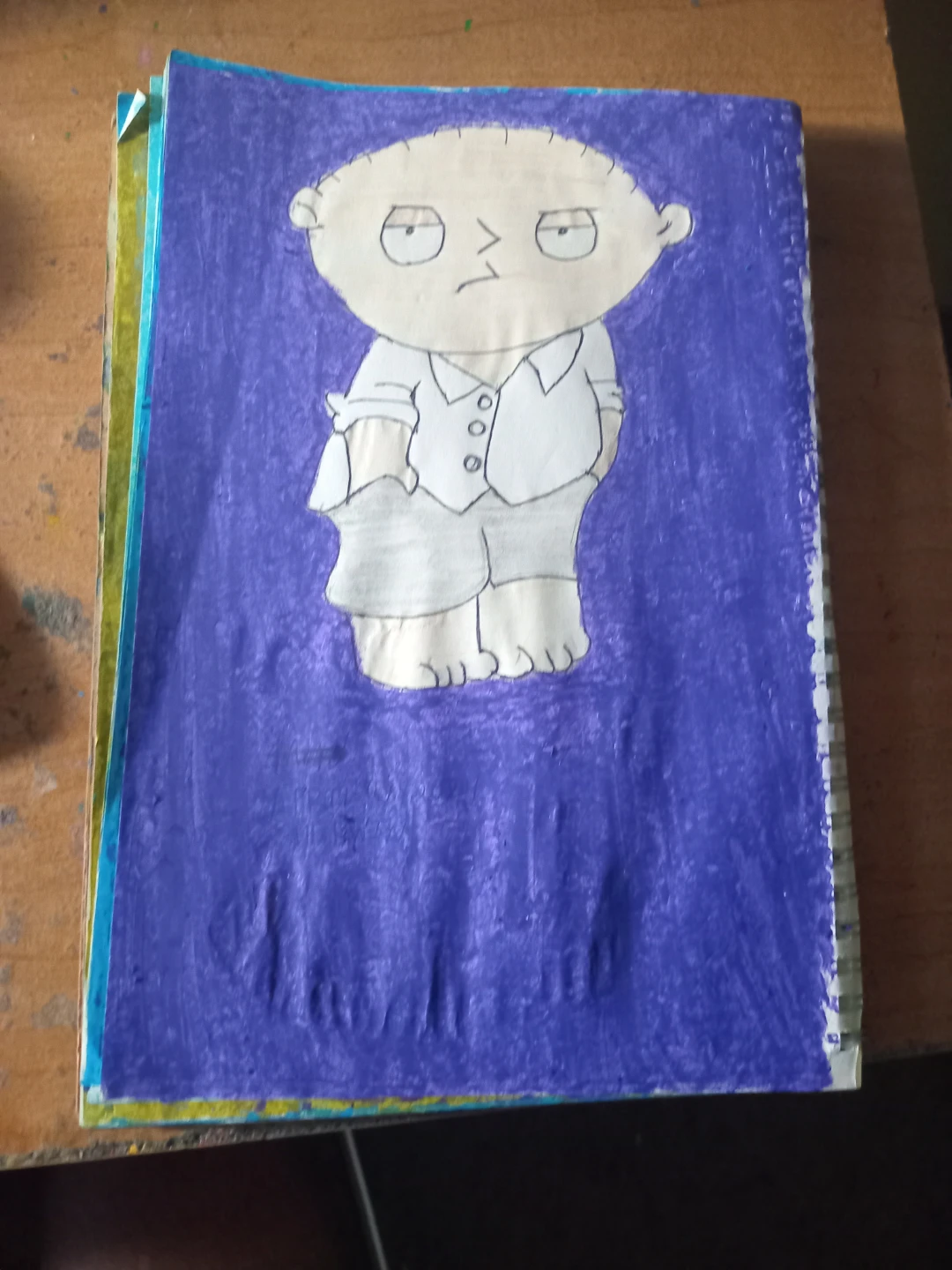 Purple Background Stewie Griffin - photo 2